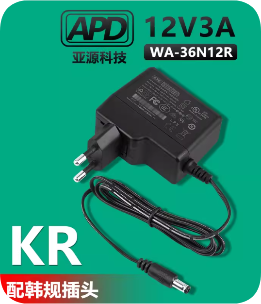 *Brand NEW*High Quality APD 12V 3A Power Adapter WA-36N12R KR Version Power Supply
